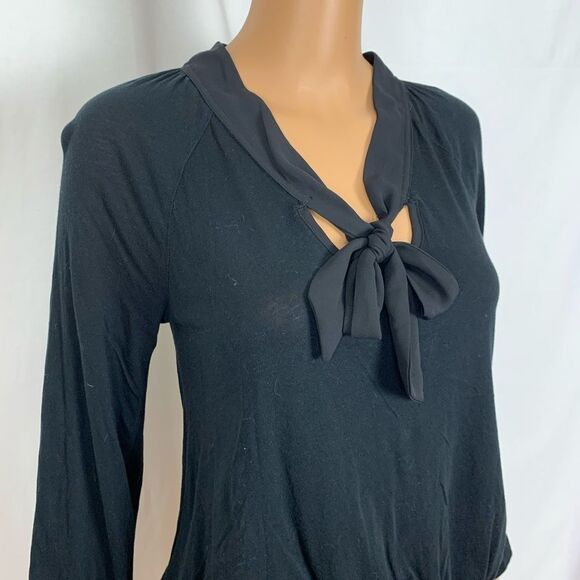 Meadow Rue Anthropologie Neck Tie Blouse Top XS - Picture 2 of 7